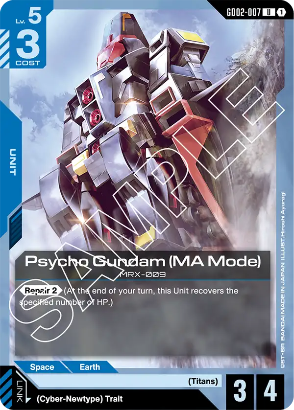 GD02-007, UC, Psycho Gundam (MA Mode)