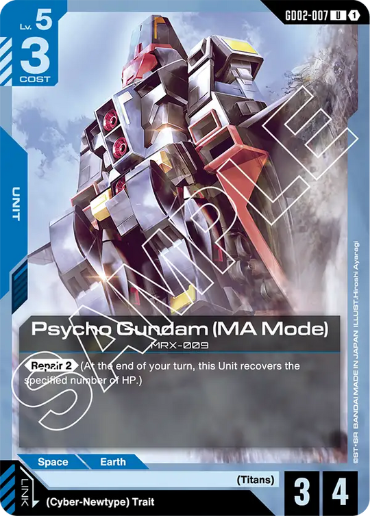 GD02-007, UC, Psycho Gundam (MA Mode)