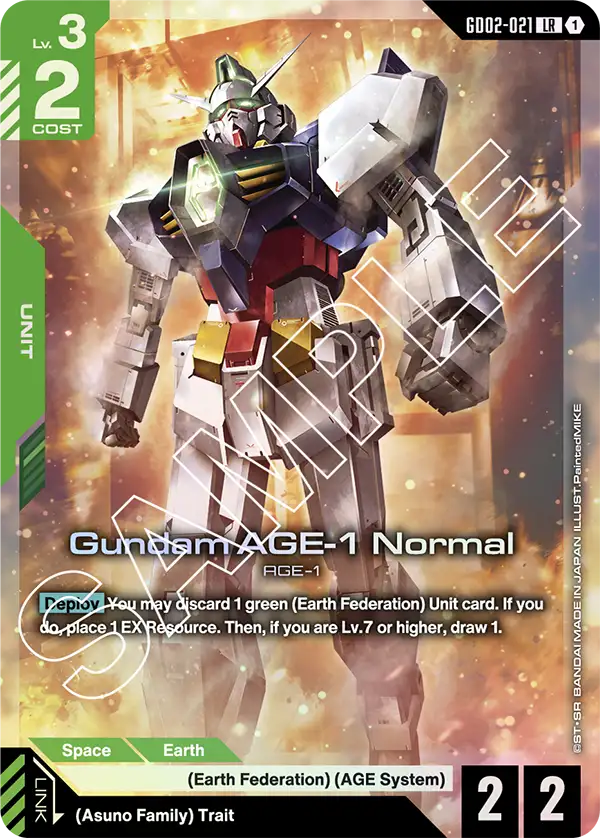GD02-021, LR, Gundam AGE-1 Normal