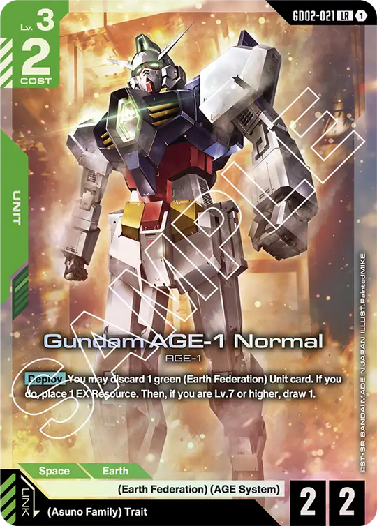 GD02-021, LR, Gundam AGE-1 Normal