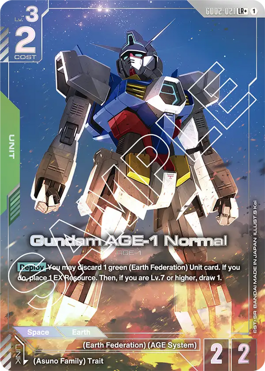 GD02-021, LR, Gundam AGE-1 Normal (Alternate Art)