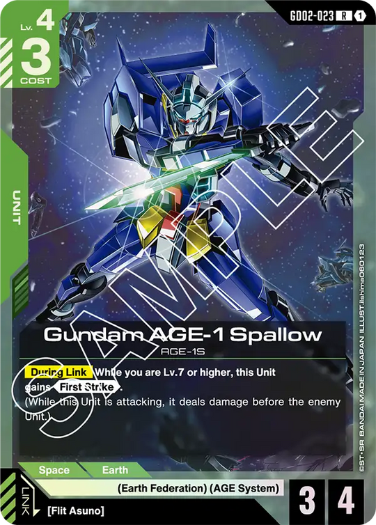 GD02-023, R, Gundam AGE-1 Spallow