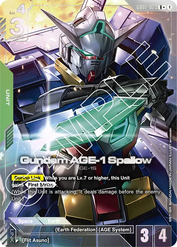 GD02-023, R, Gundam AGE-1 Spallow (Alternate Art)