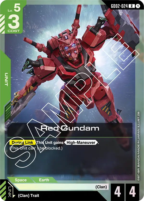 GD02-024, R, Red Gundam