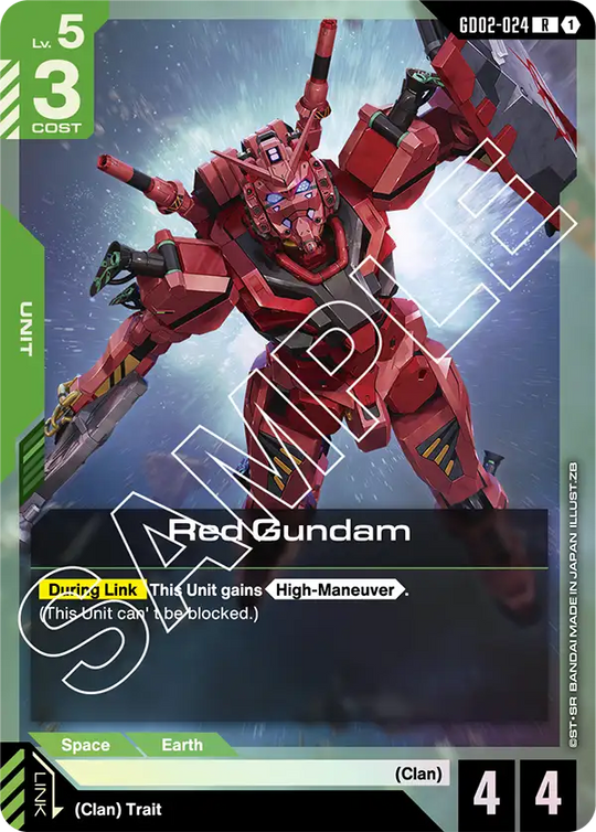 GD02-024, R, Red Gundam