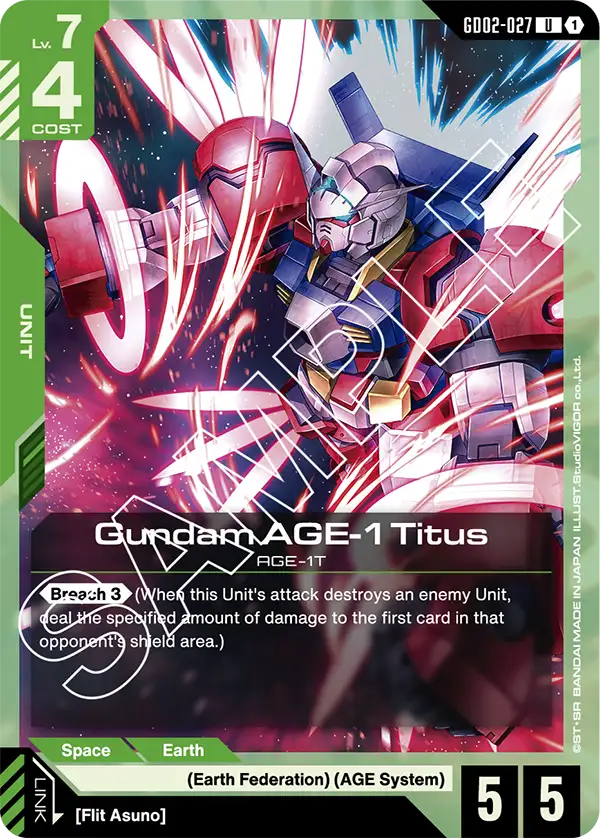 GD02-027, UC, Gundam AGE-1 Titus
