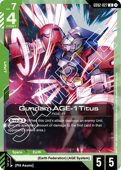 GD02-027, UC, Gundam AGE-1 Titus