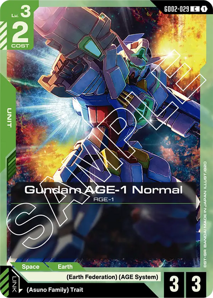GD02-029, C, Gundam AGE-1 Normal