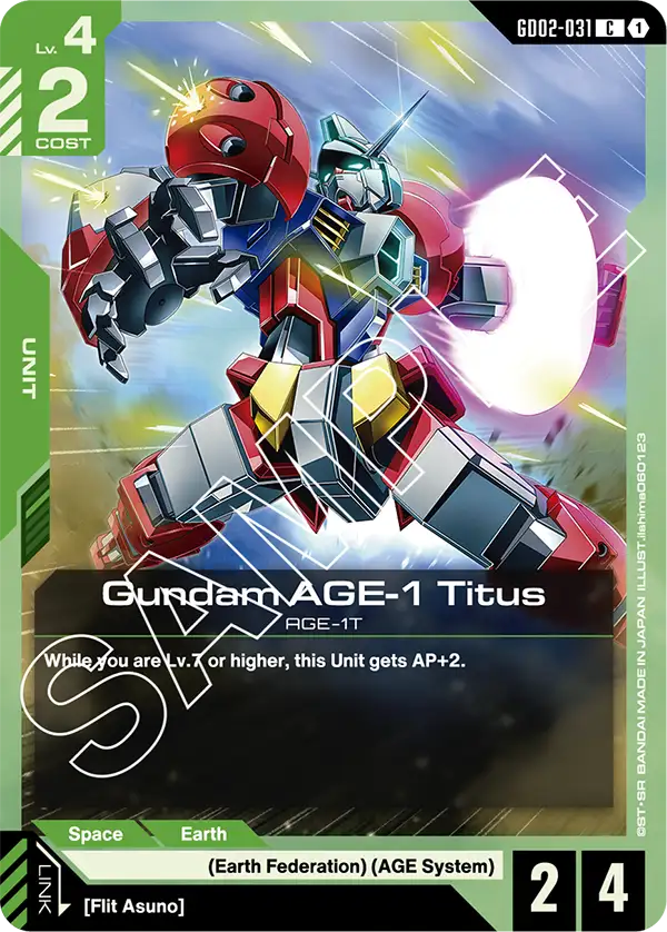 GD02-031, C, Gundam AGE-1 Titus
