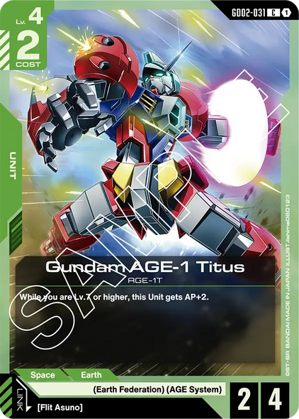 GD02-031, C, Gundam AGE-1 Titus