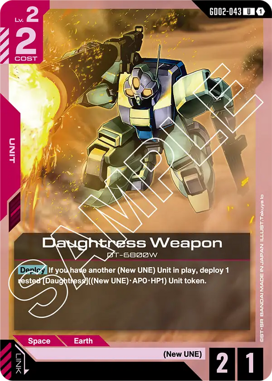 GD02-043, UC, Daughtress Weapon