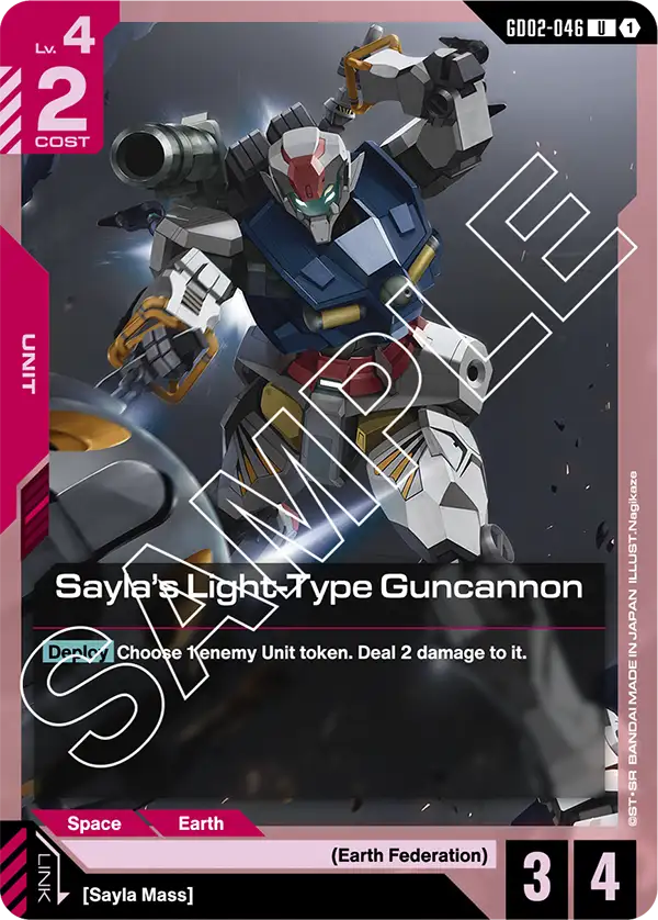 GD02-046, UC, Sayla's Light-Type Guncannon