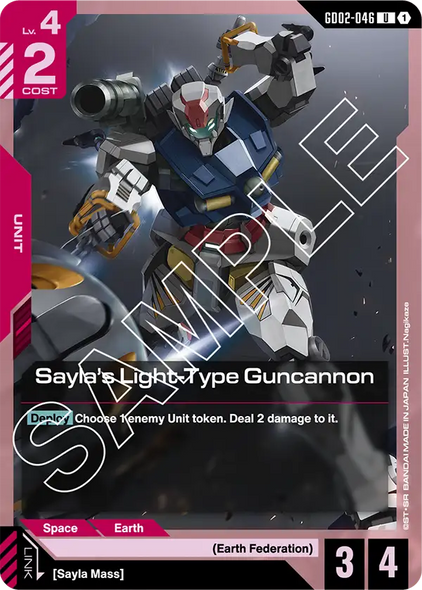 GD02-046, UC, Sayla's Light-Type Guncannon