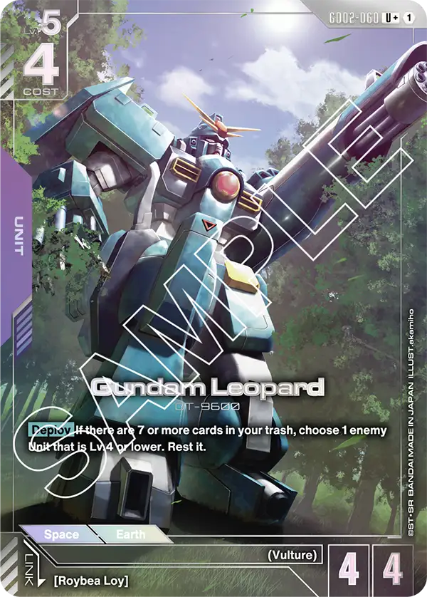 GD02-060, UC, Gundam Leopard (Alternate Art)