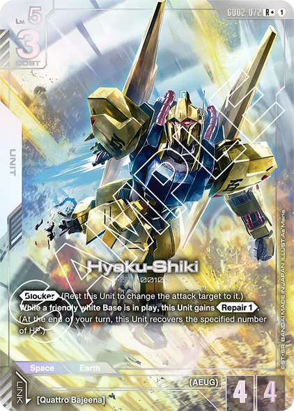 GD02-072, R, Hyaku-Shiki (Alternate Art)