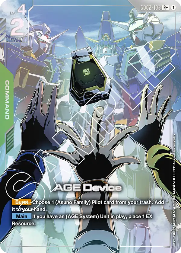 GD02-103, R, AGE Device (Alternate Art)