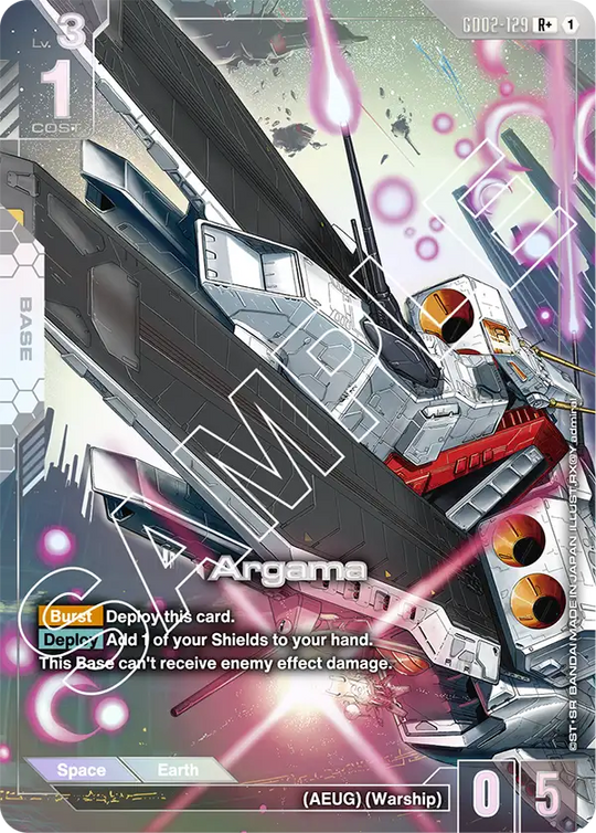 GD02-129, R, Argama (Alternate Art)