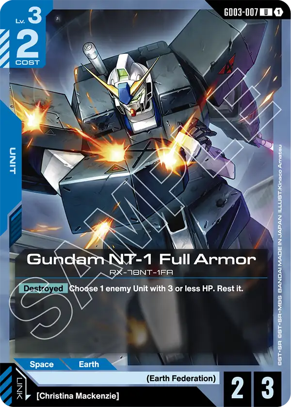 GD03-007, UC, Gundam NT-1 Full Armor