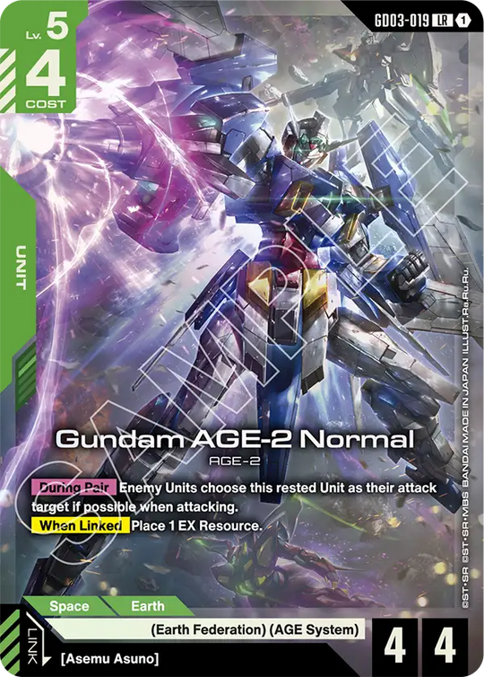 GD03-019, LR, Gundam AGE-2 Normal