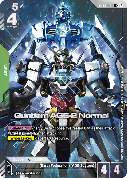 GD03-019, LR, Gundam AGE-2 Normal (Alternate Art)