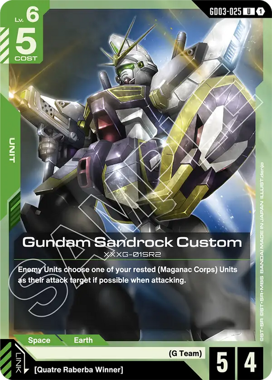 GD03-025, UC, Gundam Sandrock Custom