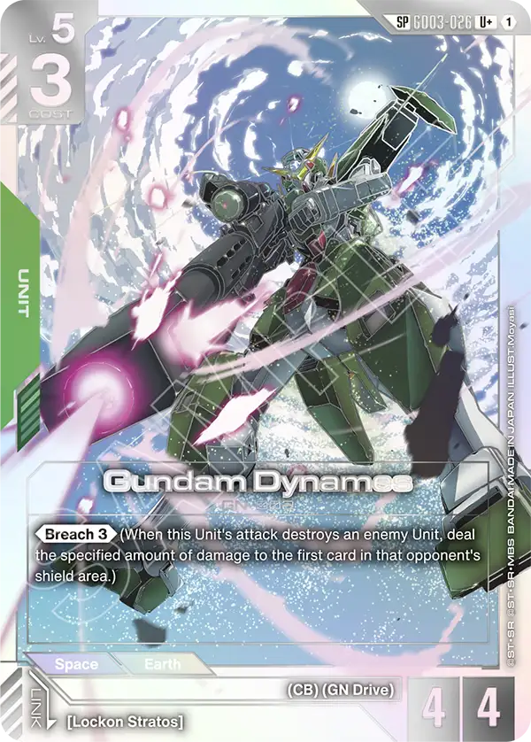 GD03-026, UC, Gundam Dynames (GD04 Special Rare)