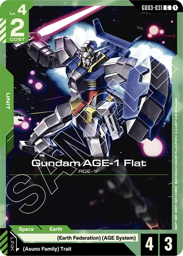 GD03-031, C, Gundam AGE-1 Flat