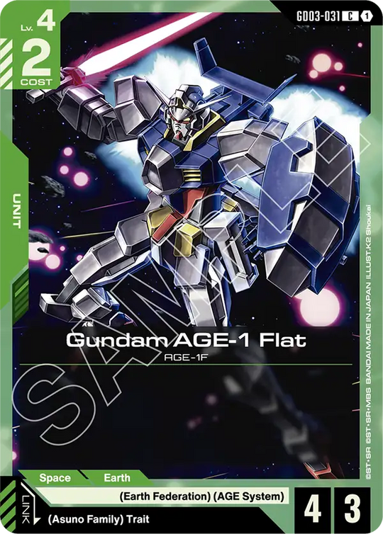 GD03-031, C, Gundam AGE-1 Flat