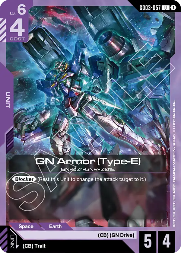 GD03-057, UC, GN Armor (Type-E)