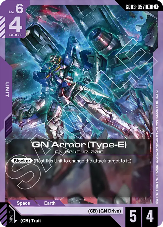 GD03-057, UC, GN Armor (Type-E)