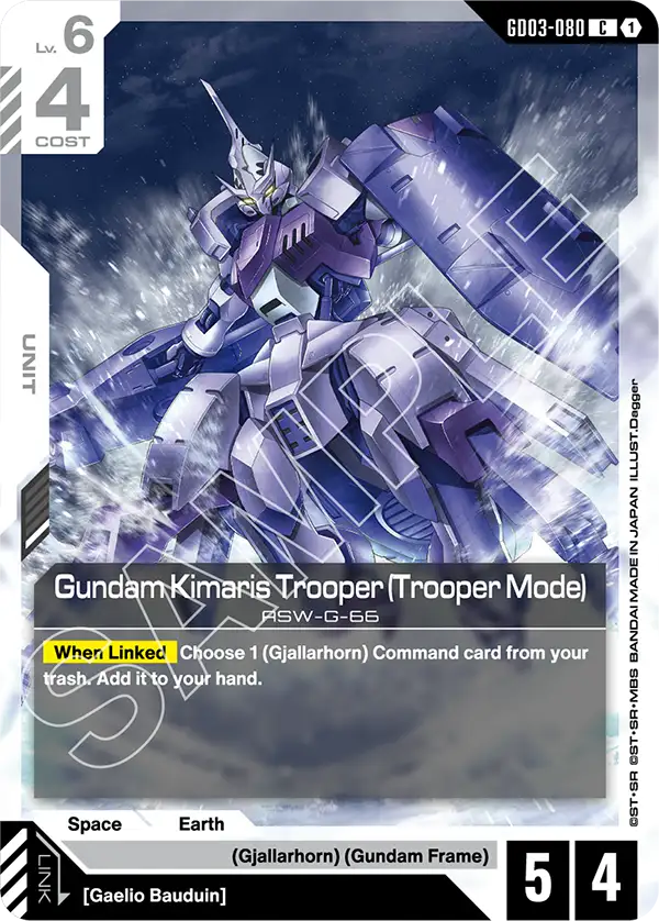 GD03-080, C, Gundam Kimaris Trooper (Trooper Mode)