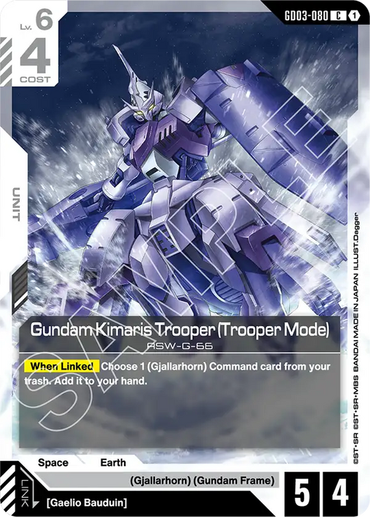 GD03-080, C, Gundam Kimaris Trooper (Trooper Mode)