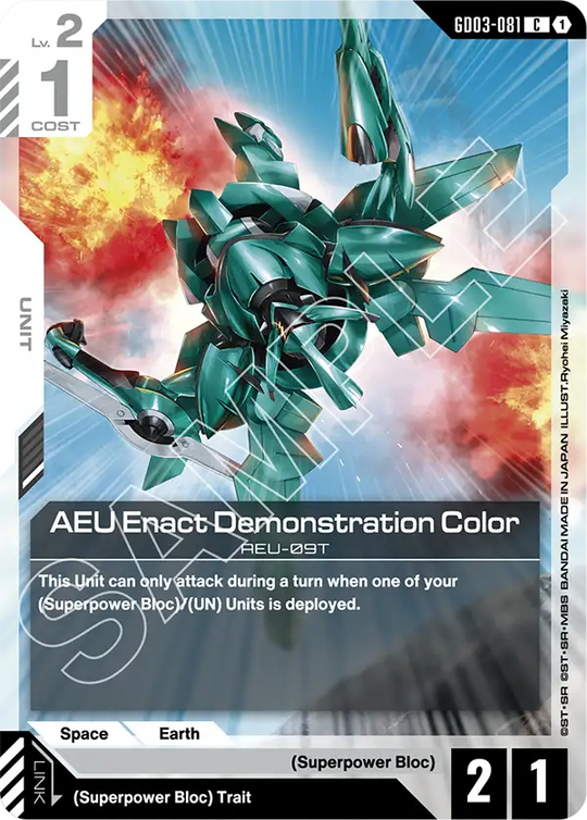 GD03-081, C, AEU Enact Demonstration Color