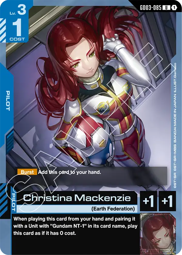 GD03-085, UC, Christina Mackenzie