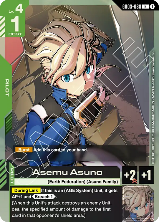 GD03-088, R, Asemu Asuno