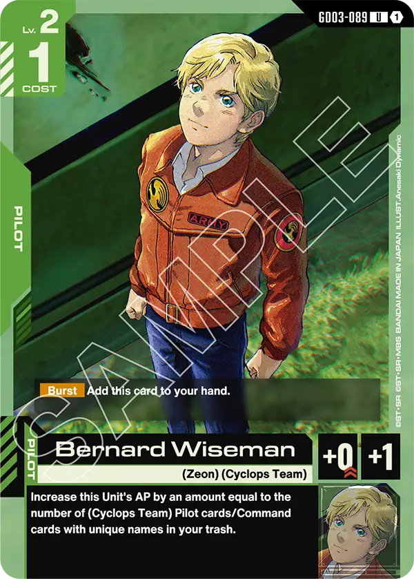 GD03-089, UC, Bernard Wiseman