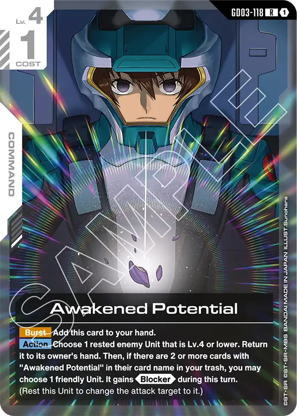 GD03-118, R, Awakened Potential