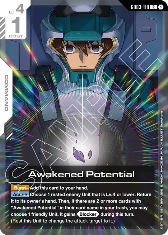 GD03-118, R, Awakened Potential