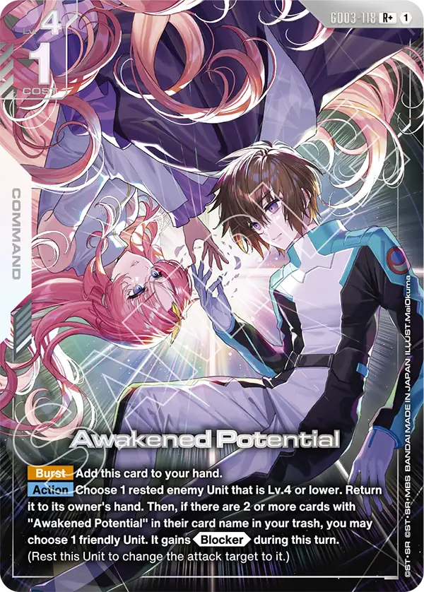 GD03-118, R, Awakened Potential (Alternate Art)