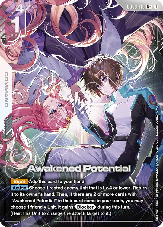 GD03-118, R, Awakened Potential (Alternate Art)