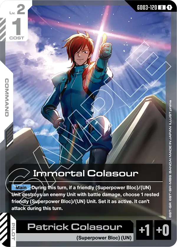 GD03-120, UC, Immortal Colasour