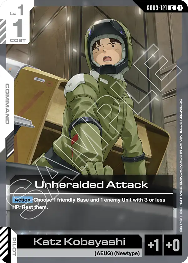 GD03-121, C, Unheralded Attack