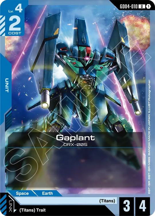 GD04-010, UC, Gaplant