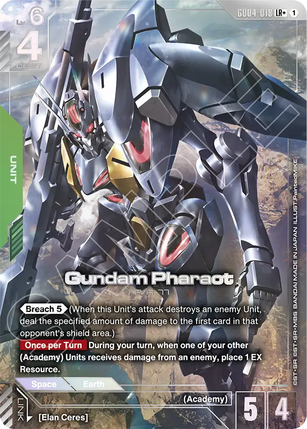 GD04-018, LR, Gundam Pharact (Alternate Art) – Kai of Cards