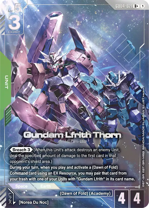 GD04-021, R, Gundam Lfrith Thorn (Alternate Art)