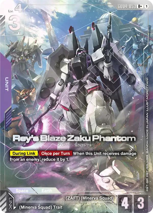 GD04-053, R, Rey's Blaze Zaku Phantom (Alternate Art)