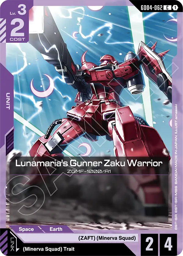 GD04-062, C, Lunamaria's Gunner Zaku Warrior
