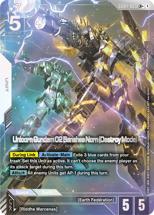 GD04-065, LR, Unicorn Gundam 02 Banshee Norn (Destroy Mode) (Alternate Art)