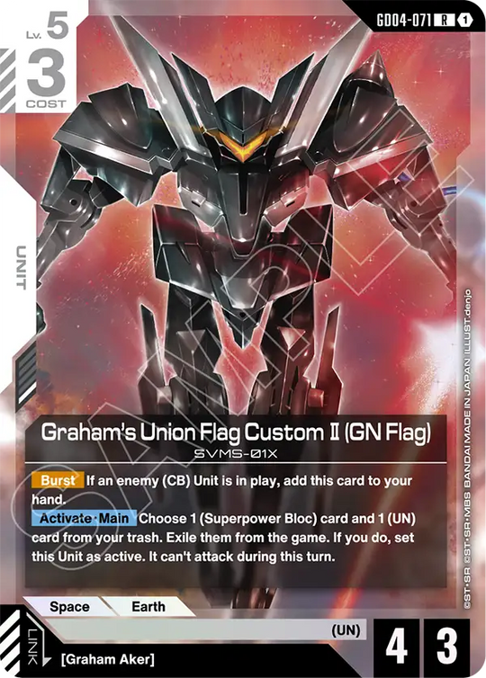 GD04-071, R, Graham's Union Flag Custom Ⅱ (GN Flag)
