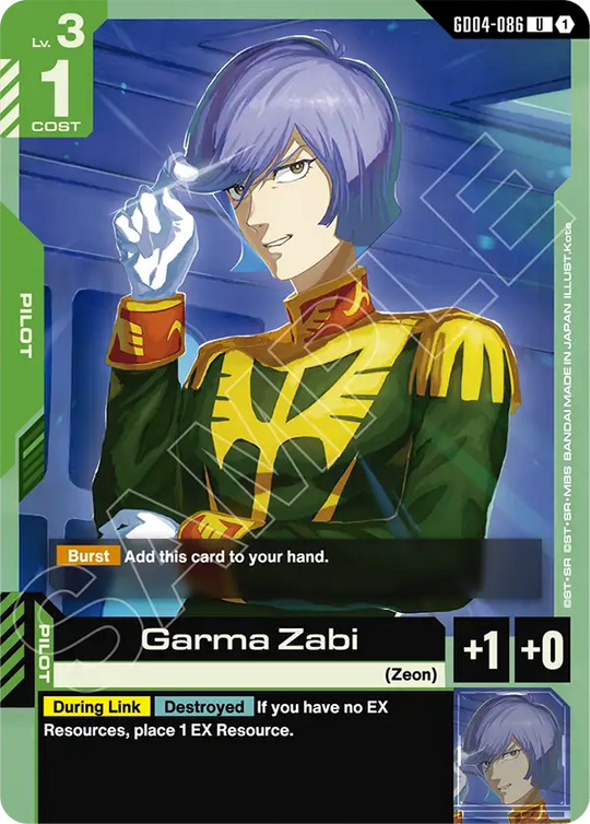 GD04-086, UC, Garma Zabi